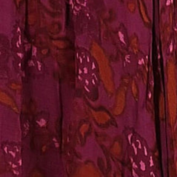 💥INSANELY BEAUTIFUL💥Cleobella Bohimian Gypsy Asymmetrical Skirt in Maroon - Picture 13 of 15